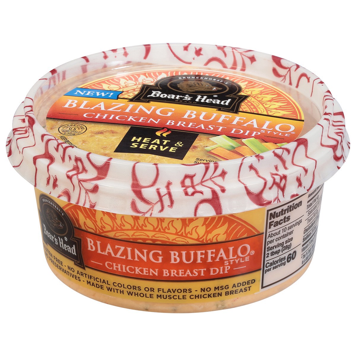 slide 10 of 14, Boar's Head Blazing Buffalo Style Chicken Dip, 10 oz