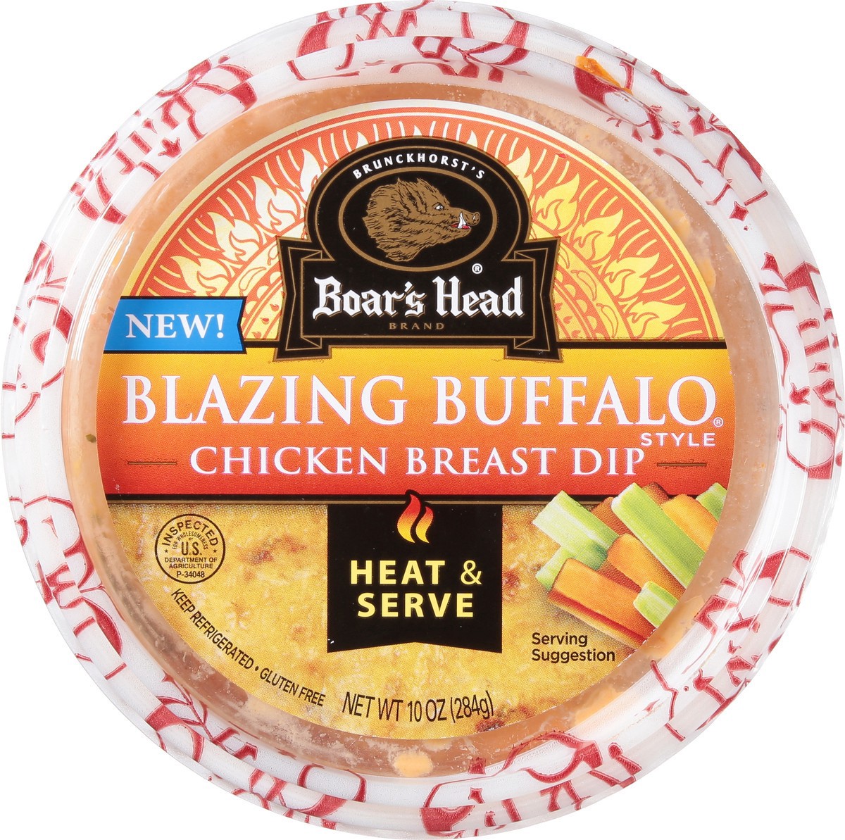 slide 5 of 14, Boar's Head Blazing Buffalo Style Chicken Dip, 10 oz