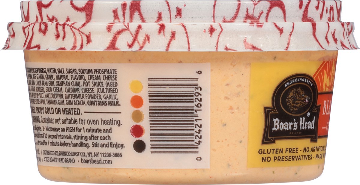 slide 12 of 14, Boar's Head Blazing Buffalo Style Chicken Dip, 10 oz