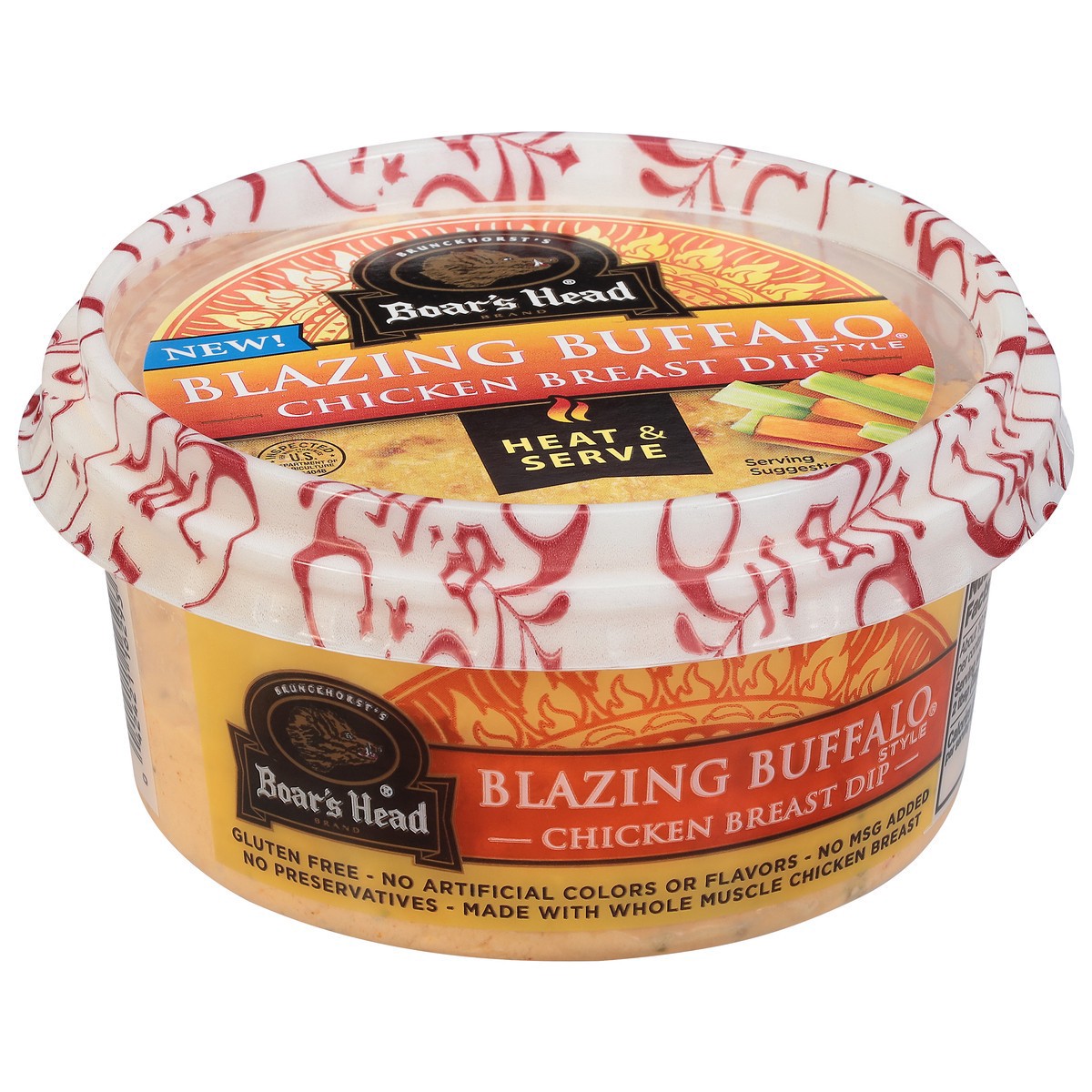 slide 6 of 14, Boar's Head Blazing Buffalo Style Chicken Dip, 10 oz