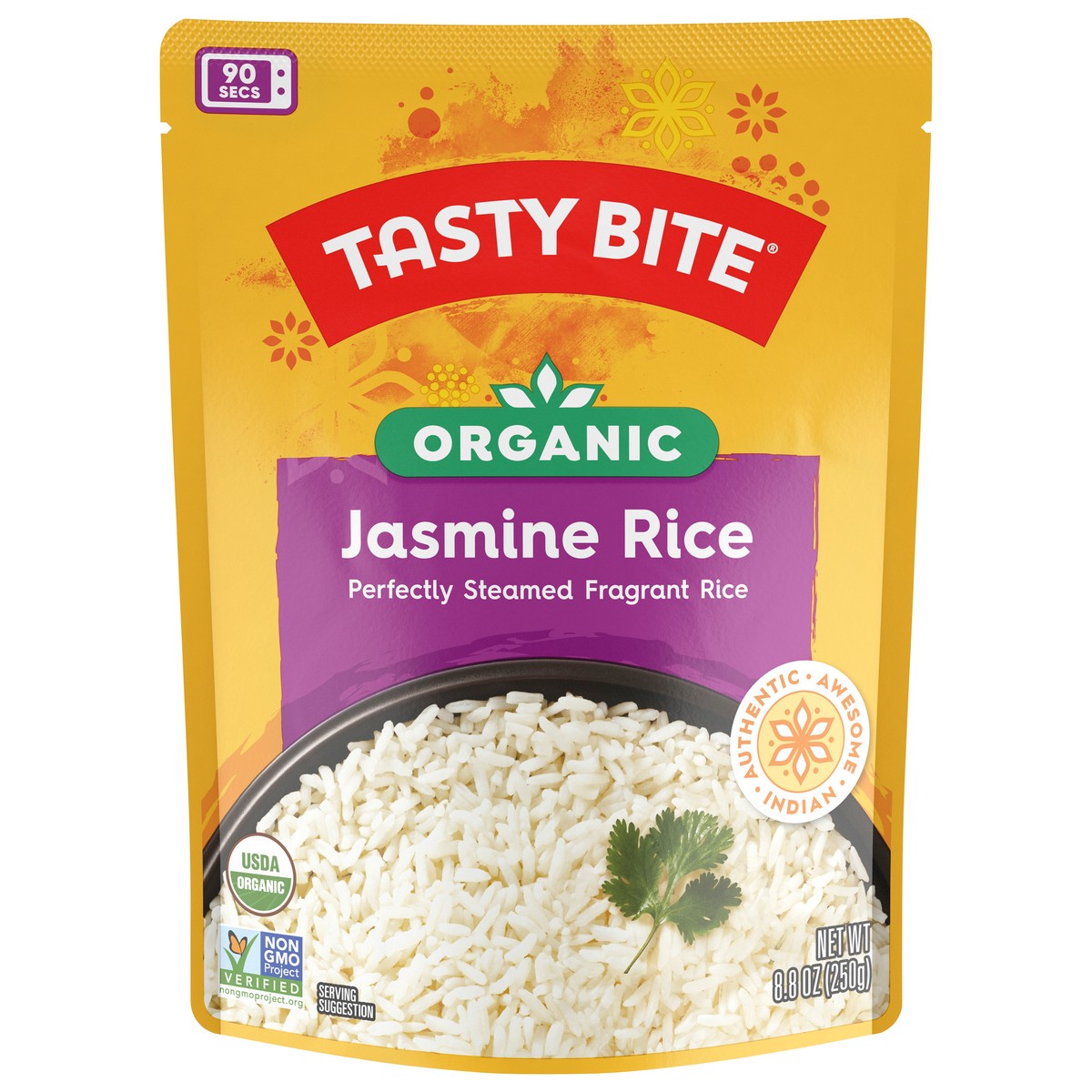 slide 1 of 1, Tasty Bite Organic Jasmine Rice 8.8 oz, 8.8 oz