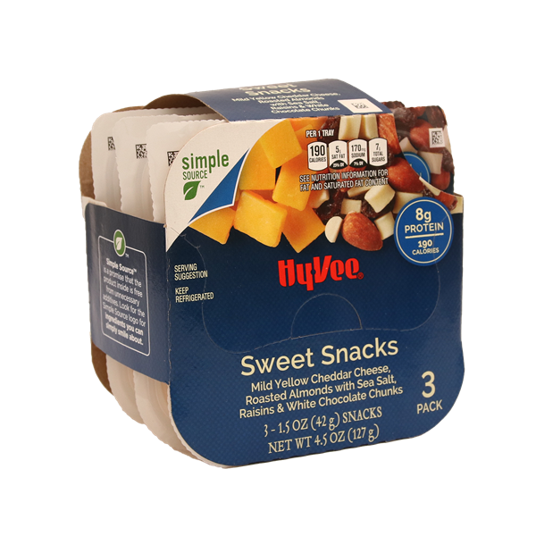 slide 1 of 1, Hy-Vee Sweet Snacks 3 Pack, 4.5 oz