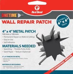 Red Devil Onetime Metal Wall Repair Patch