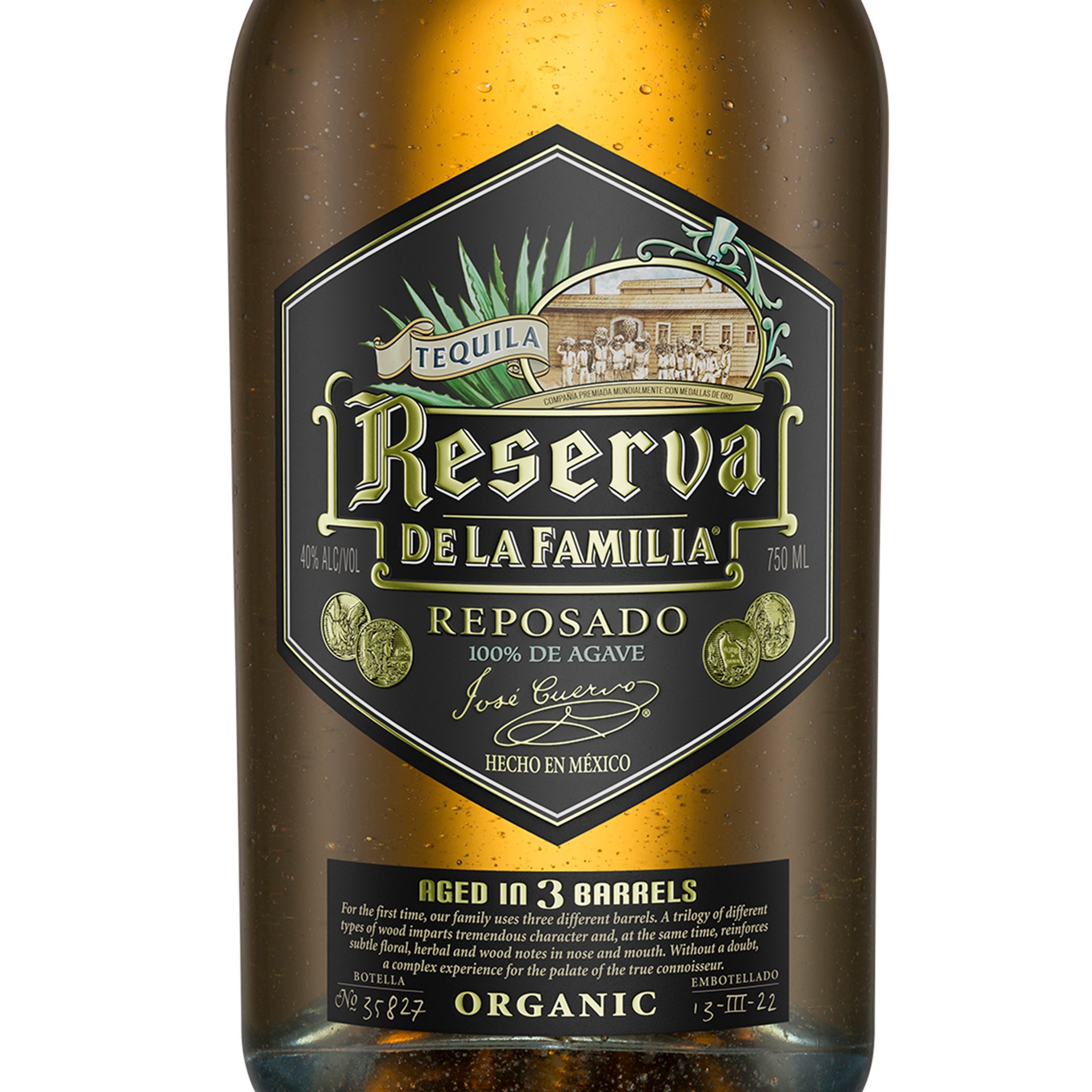 slide 7 of 10, Reserva de la Familia by Jose Cuervo Organic Reposado Tequila 80 Proof (750 ml), 750 ml