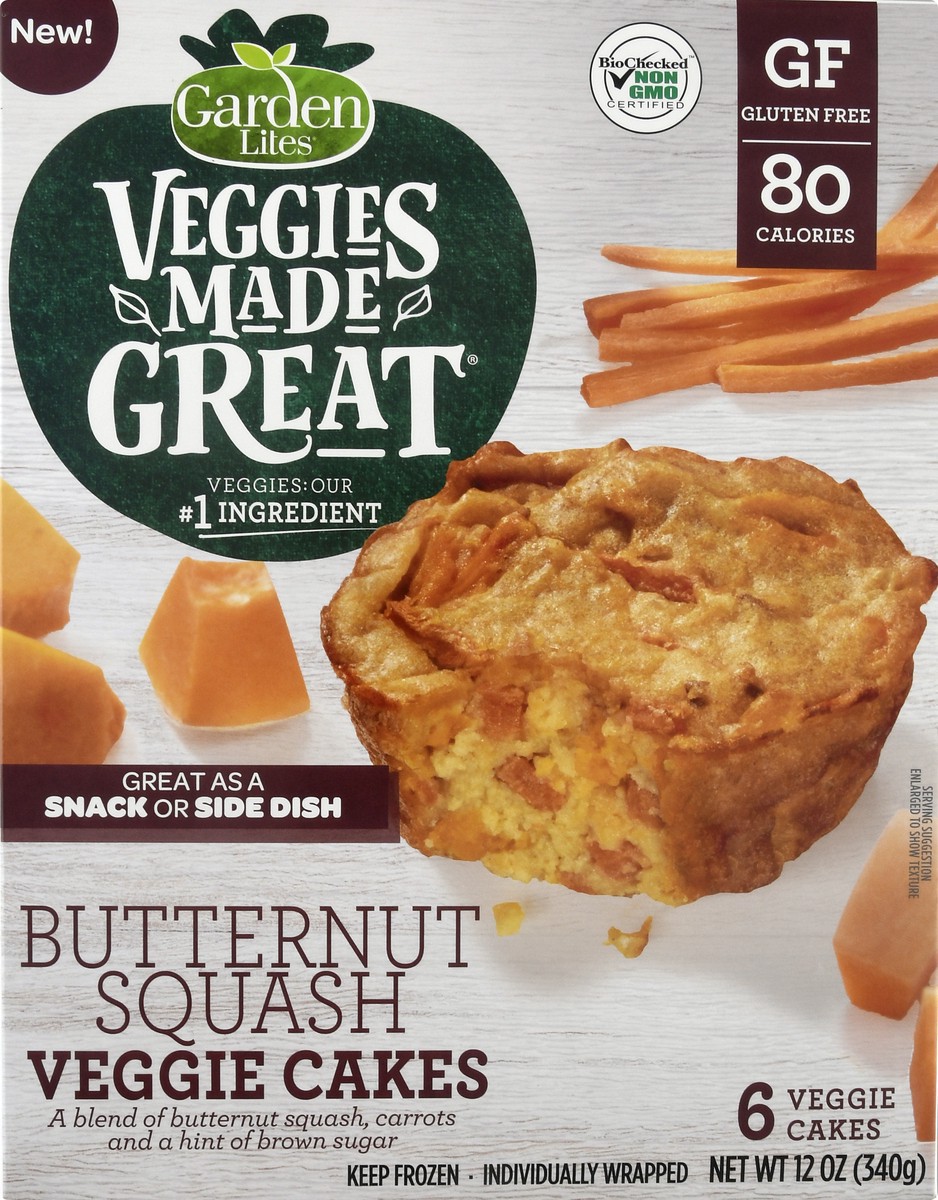 slide 10 of 13, Veggies Made Great Garden Lites Butternut Squash Veggie Cakes, 6 ct; 2 oz