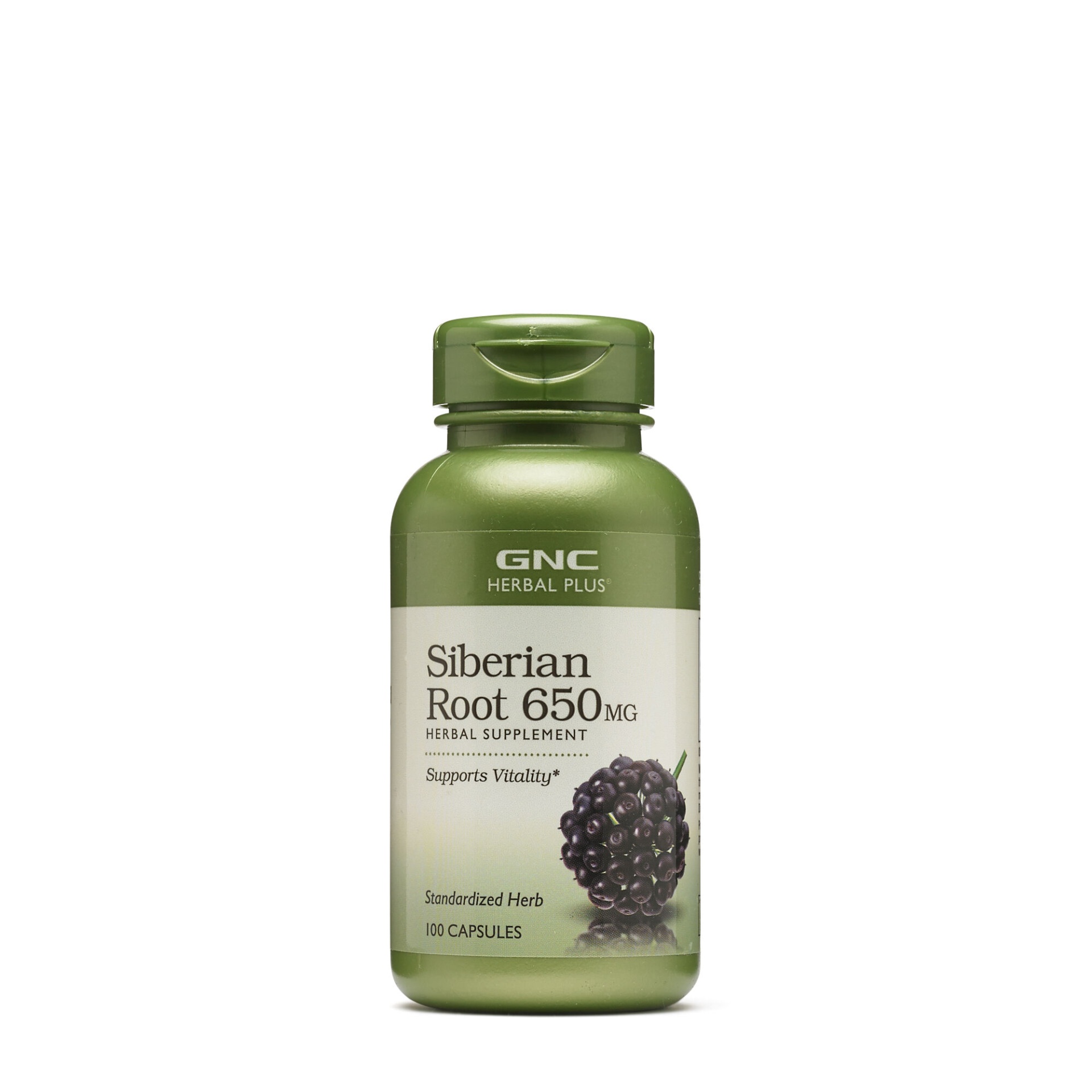 slide 1 of 1, GNC Herbal Plus Siberian Root 650 MG, 100 ct