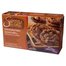 slide 1 of 1, Sienna Bakery Oatmeal Walnut Raisin Cookies, 40 ct