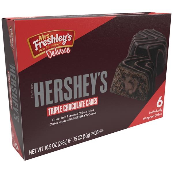 Mrs. Freshley's Deluxe Hershey's Triple Chocolate Cakes 6 ct | Shipt