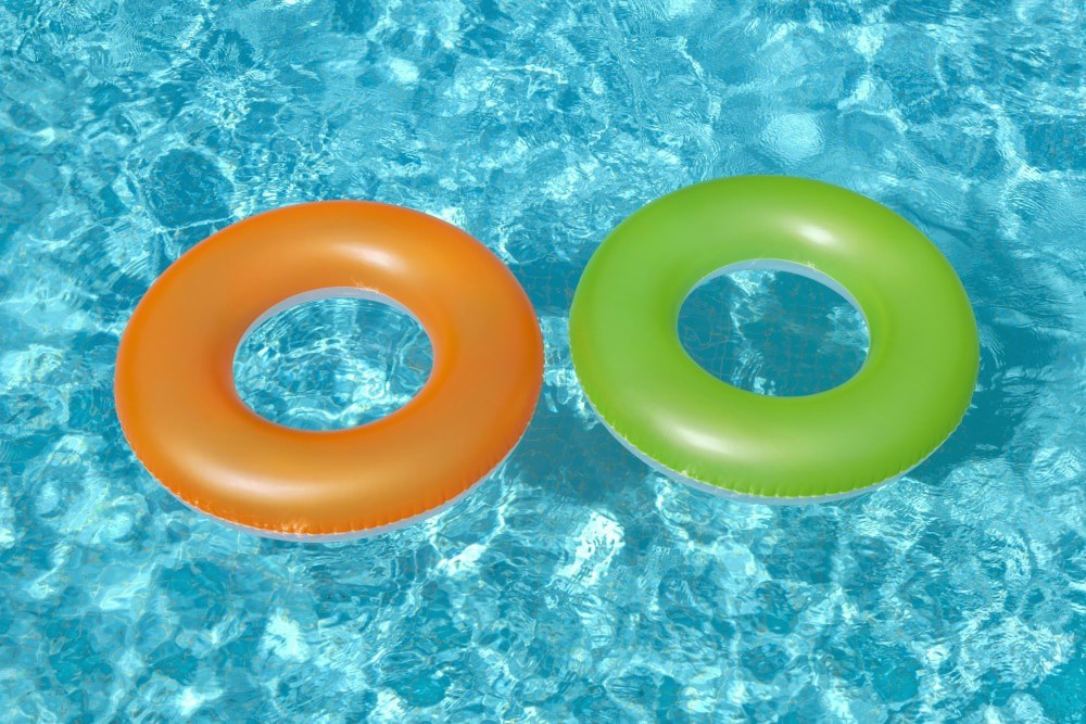 slide 2 of 3, Bestway Frosted Neon 36In Swim Ring, 1 ct