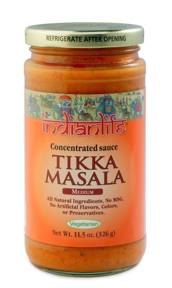 slide 1 of 1, Indianlife Vegetarian Medium Tikka Masala Sauce, 11.5 oz