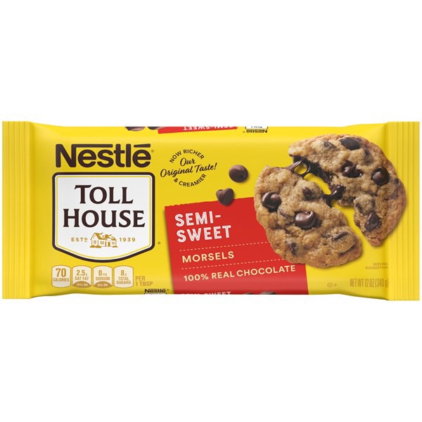 slide 1 of 7, Toll House Semi Sweet Chocolate Chips, 12 Oz, 12 oz