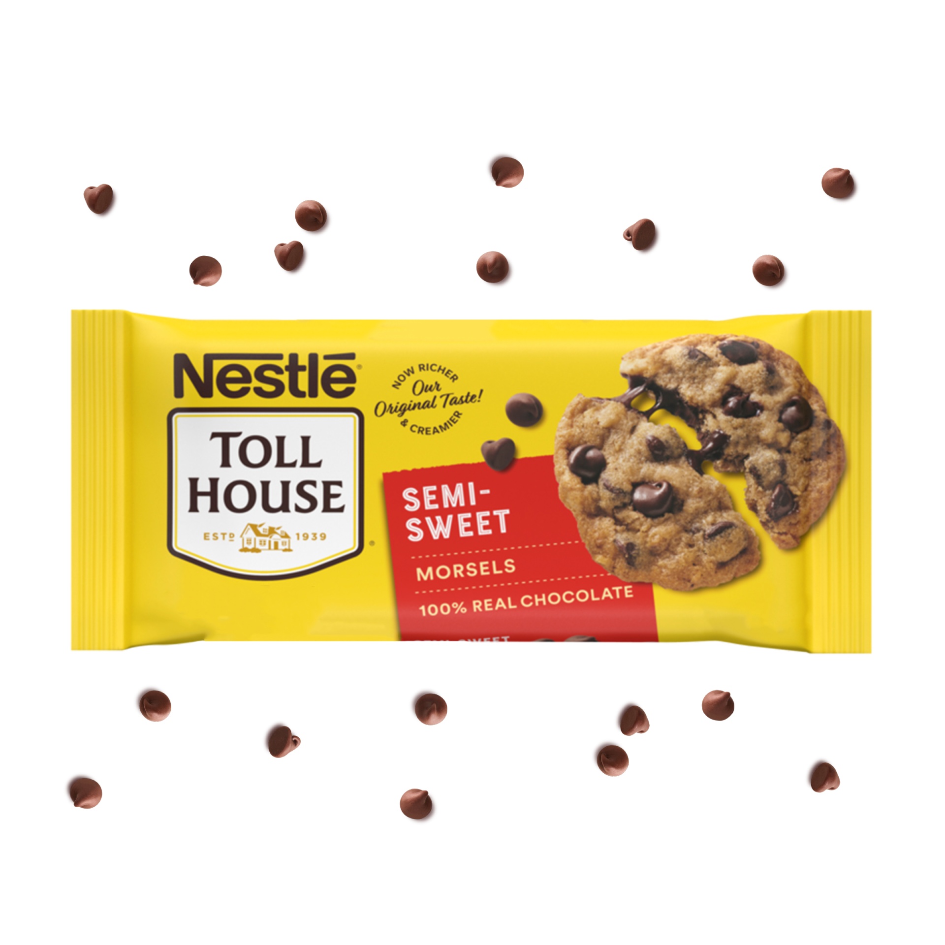 slide 3 of 9, Toll House Nestle Semi-sweet Chocolate Morsels, 12 oz