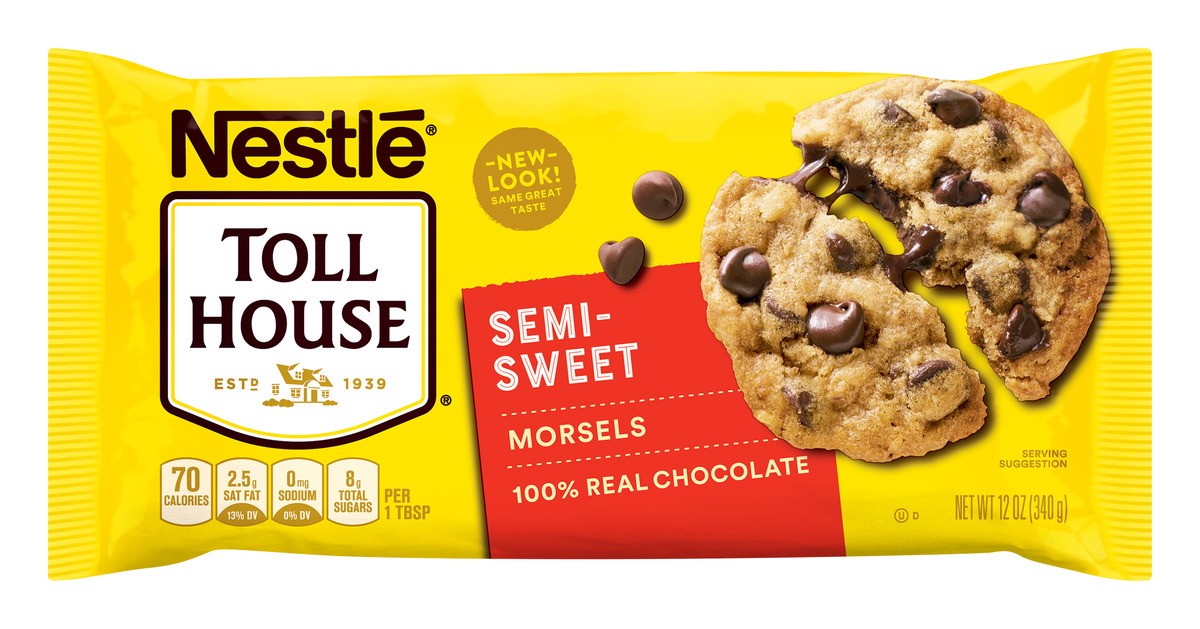 slide 1 of 7, Toll House Semi Sweet Chocolate Chips, 12 Oz, 12 oz