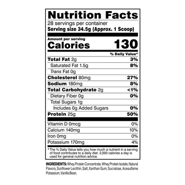 slide 1 of 1, C4 Sport Vanilla Bean Whey Protein 1.37 lb, 1 ct