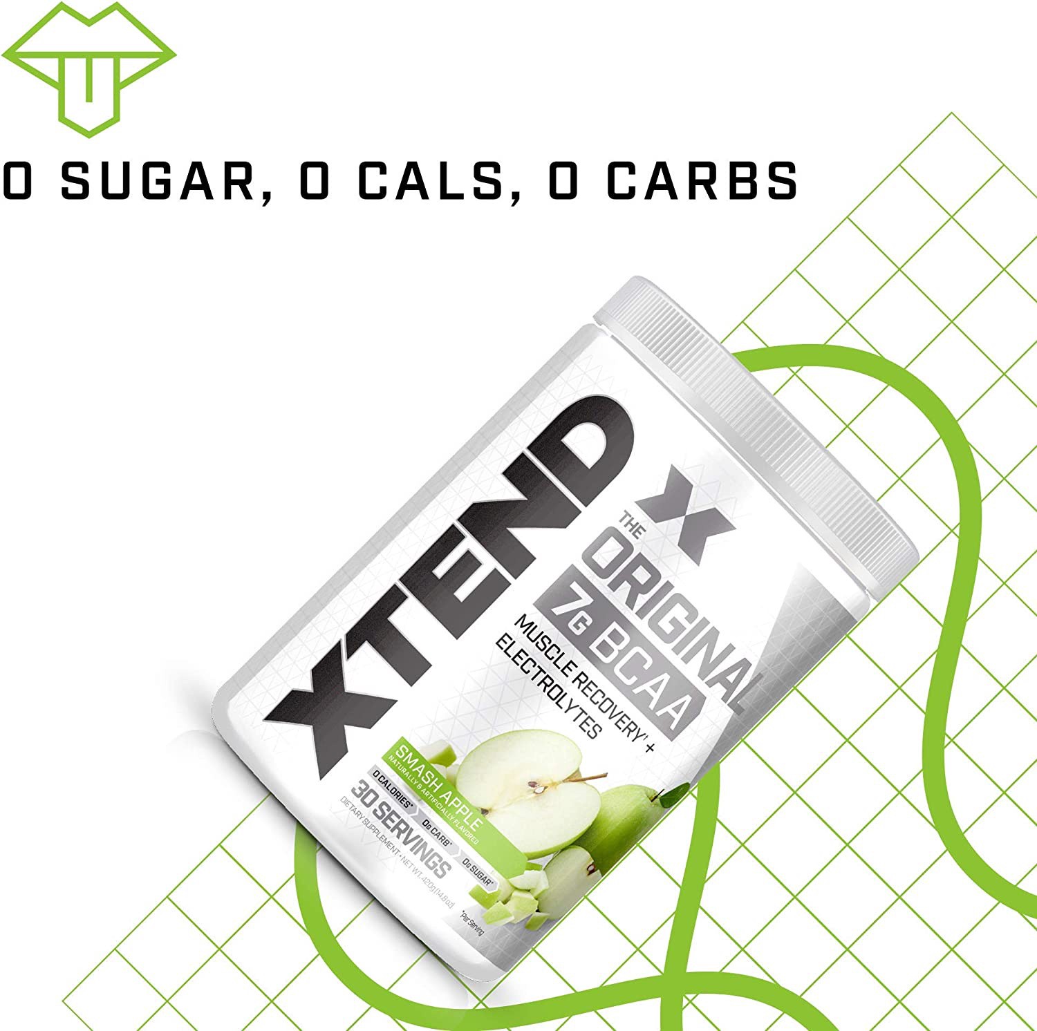 slide 2 of 4, XTEND, XTEND Original, BCAAs, Smash Apple, Hydration, Recovery, 14 g