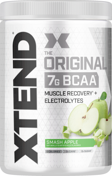 slide 1 of 4, XTEND, XTEND Original, BCAAs, Smash Apple, Hydration, Recovery, 14 g