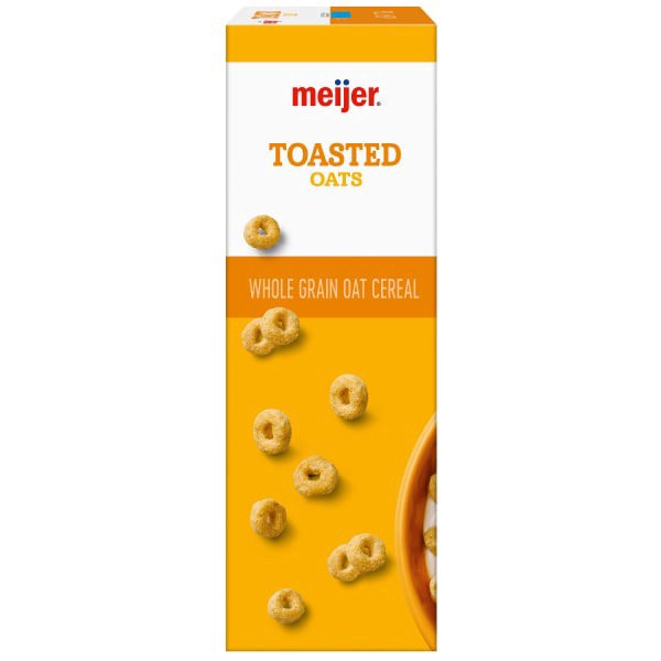 slide 12 of 29, Meijer Toasted Oats Cereal, 18 oz