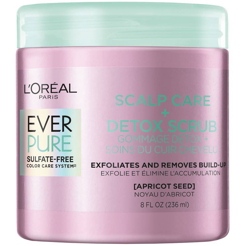 slide 1 of 6, L'Oreal Paris EverPure Scalp Care + Detox Scrub Sulfate Free, 8 oz