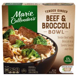 Marie Callender''s Tender Ginger Beef and Broccoli Bowl, Frozen Meal, 11.8 oz.
