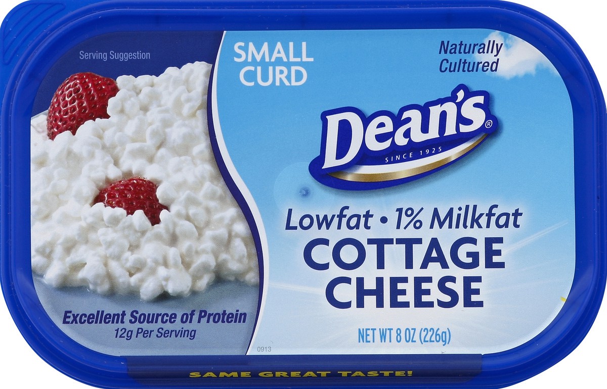 slide 2 of 4, Dean's 1% Small Curd Cottage Cheese, 8 oz