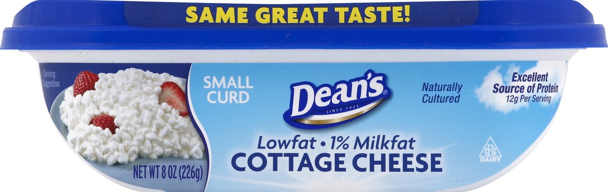 slide 4 of 4, Dean's 1% Small Curd Cottage Cheese, 8 oz