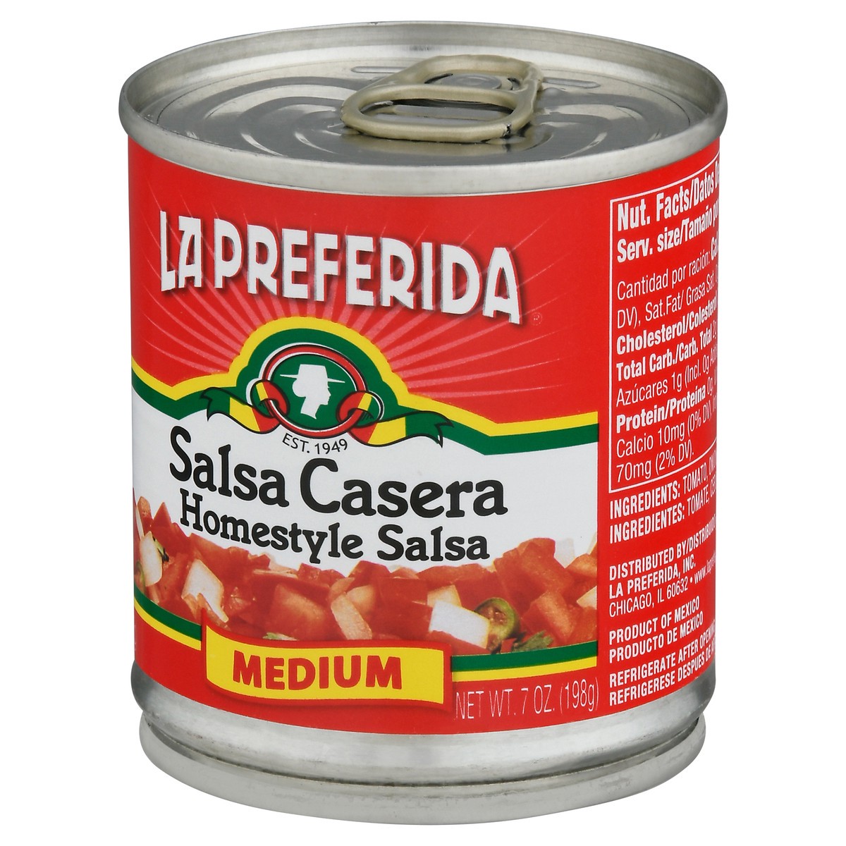slide 8 of 11, La Preferida Medium Homestyle Salsa 7 oz, 1 ct