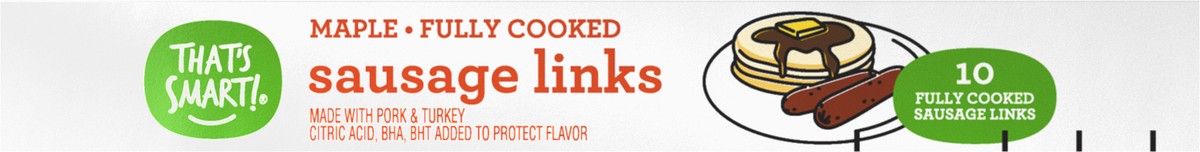 slide 11 of 14, That's Smart! Maple Fully Cooked Sausage Links, 6.4 oz