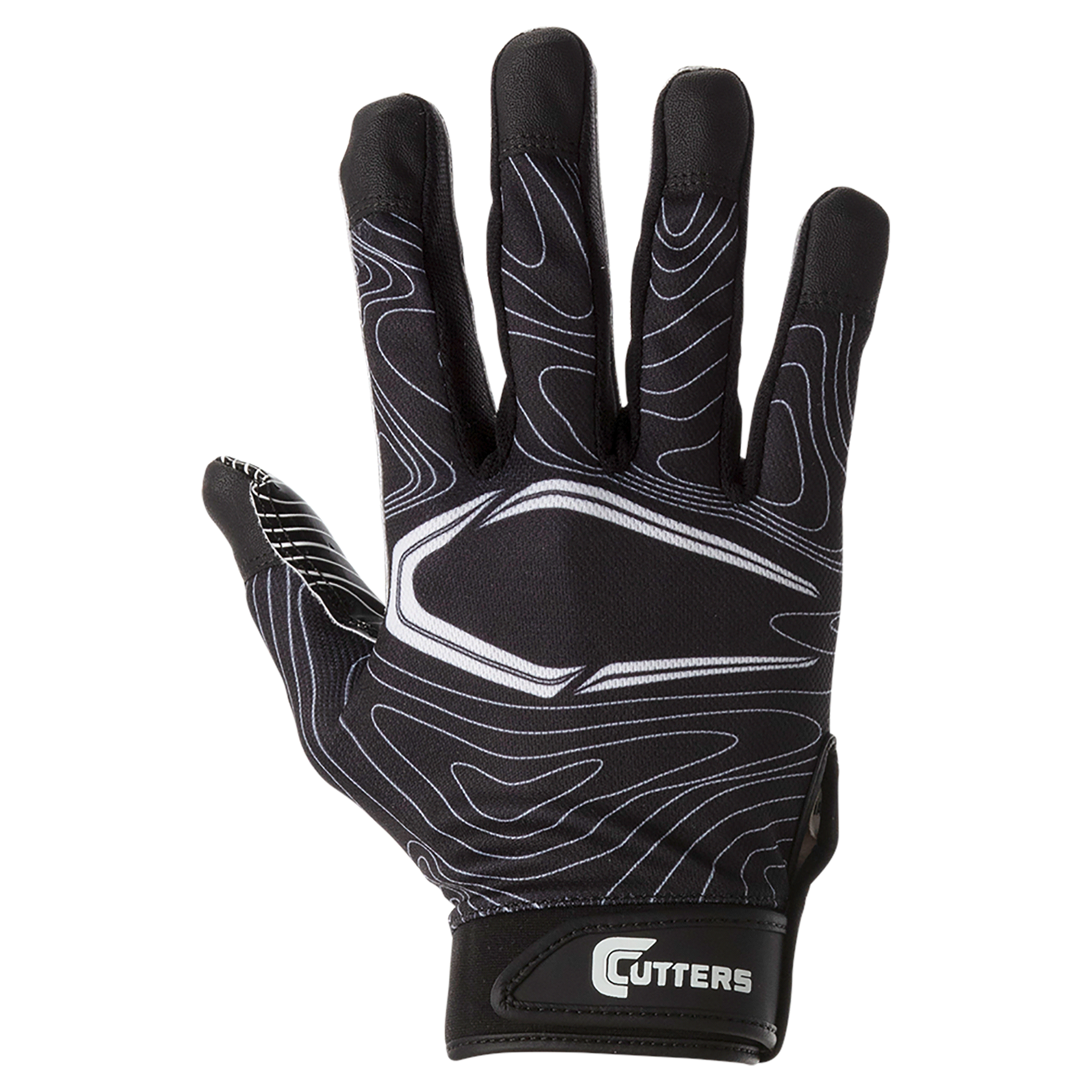 slide 13 of 21, Shock Doctor Cutters Game Day Receiver Gloves, Black Topo, L/XL, LG/XL