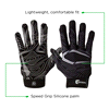 slide 18 of 21, Shock Doctor Cutters Game Day Receiver Gloves, Black Topo, L/XL, LG/XL