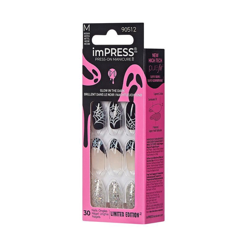 slide 4 of 8, Kiss Impress Nails Jump Scare, 1 ct