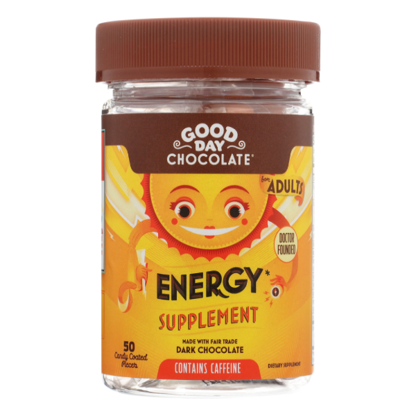 slide 1 of 1, Good Day Chocolate Supplement Energy - 50 ct, 1 ct