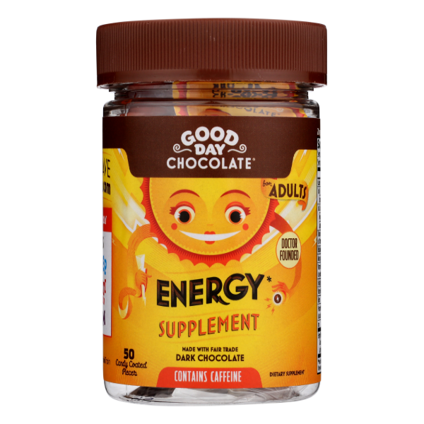 slide 1 of 1, Good Day Chocolate Supplement Energy - 50 ct, 1 ct
