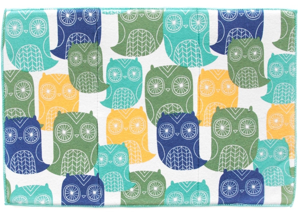 slide 1 of 1, Everyday Living Owls Drying Mat, 14 in x 21 in