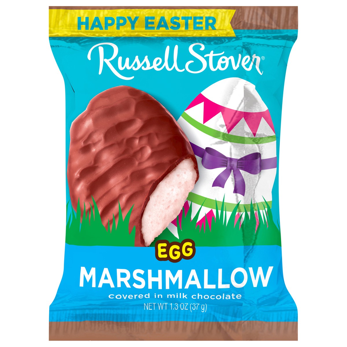slide 1 of 1, RUSSELL STOVER Easter Marshmallow Milk Chocolate Easter Egg, 1.3 oz., 1.3 oz