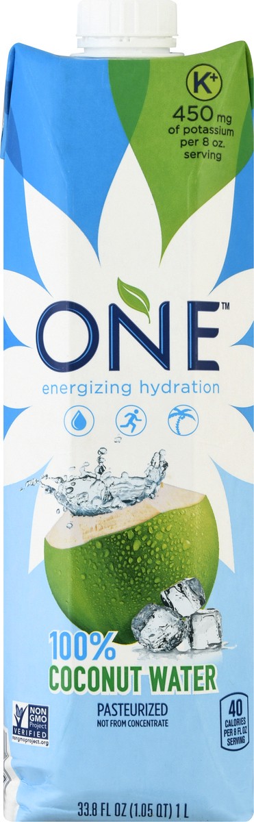 slide 13 of 13, ONE 100% Coconut Water - 33.8 oz, 33.8 oz