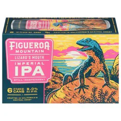 Figueroa Mountain Imperial IPA Lizard's Mouth Beer - 6 x 12 fl oz Cans