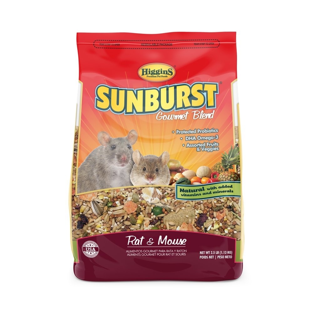 slide 1 of 1, Higgins Sunburst Gourmet Rat & Mouse Food, 2.5 lb