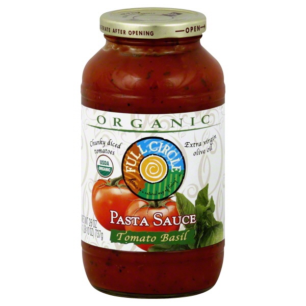 slide 1 of 6, Full Circle Market Tomato & Basil Pasta Sauce, 24 oz