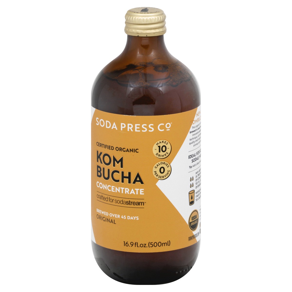 slide 11 of 12, Soda Press Organic Concentrate Original Kombucha 16.9 oz, 16.9 fl oz