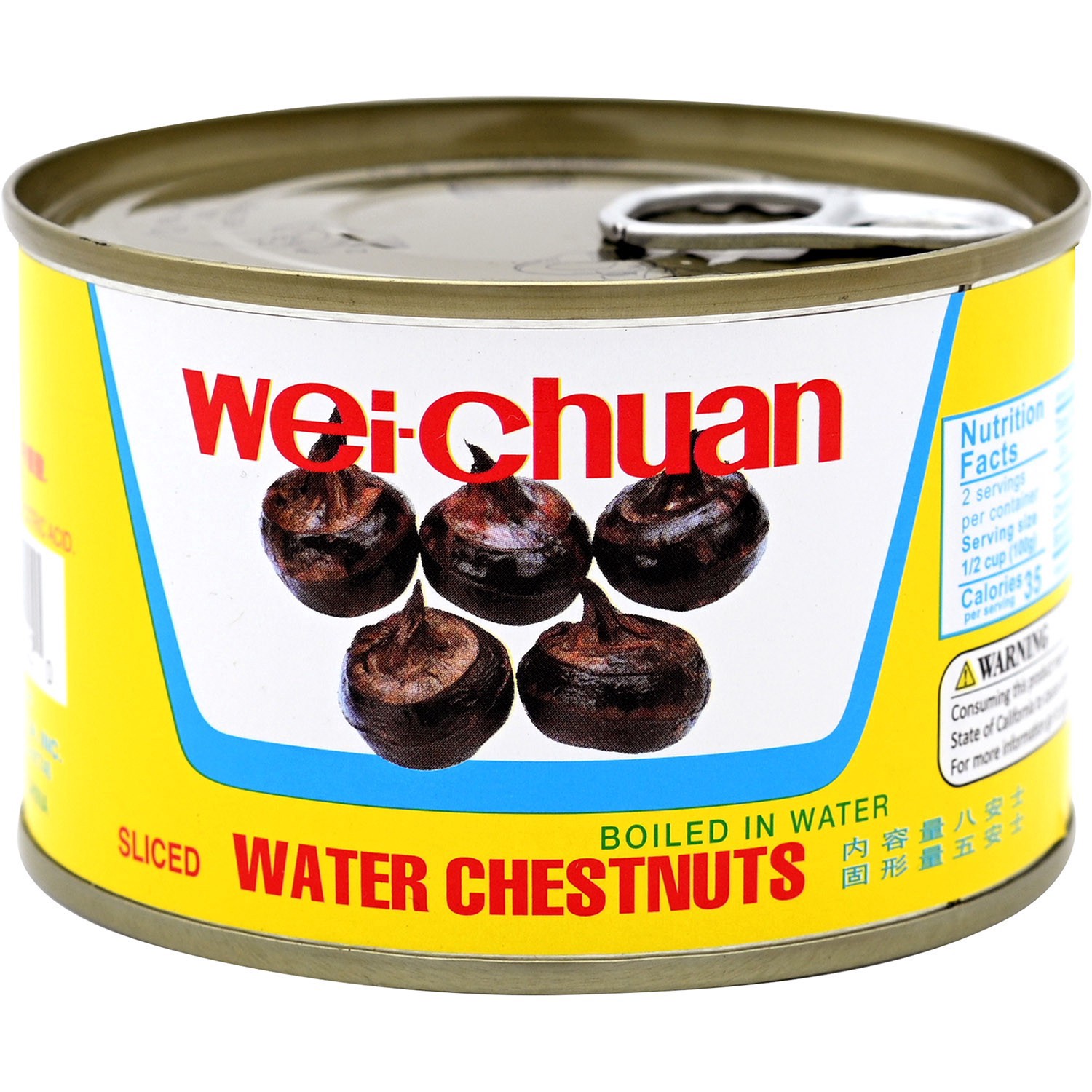 slide 1 of 6, Wei-Chuan Weichuan Waterchestnut Sliced, 8 oz