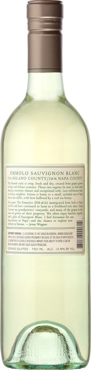 slide 2 of 3, Emmolo Sauvignon Blanc Napa Valley/Suisun Valley 750 ml, 750 ml