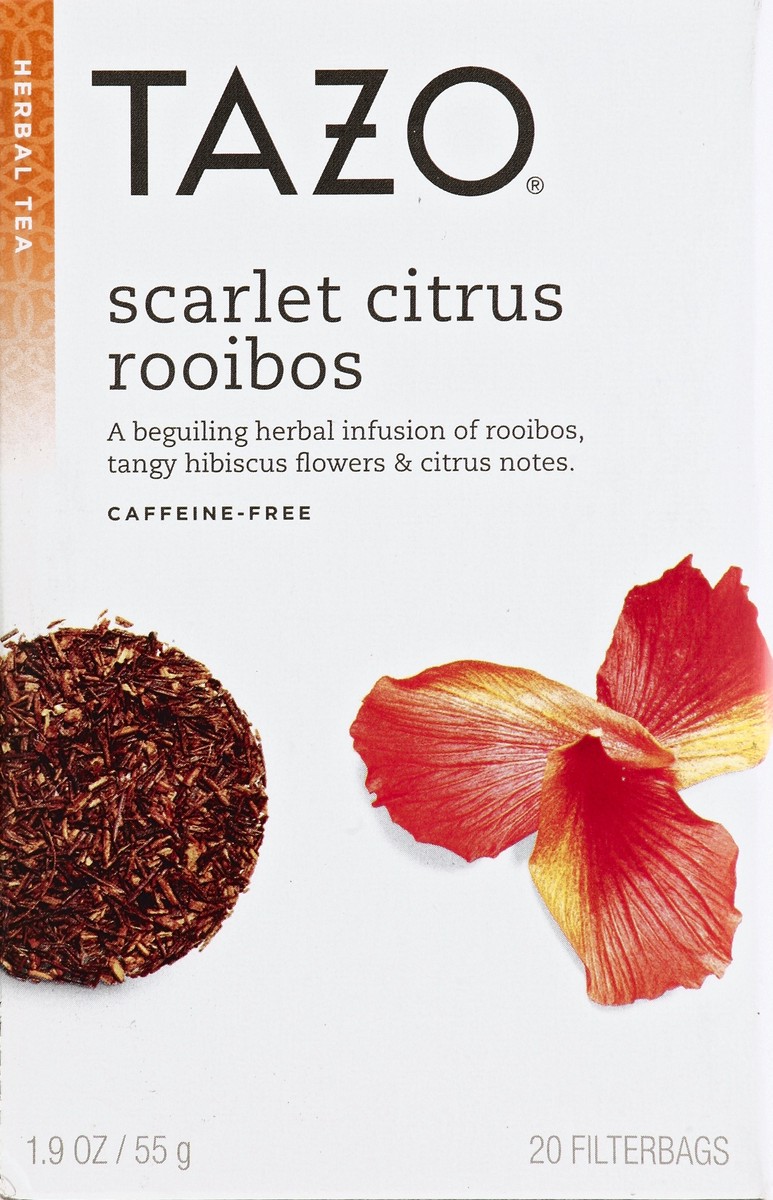 slide 5 of 5, TAZO Tea Bag Scarlet Citrus Rooibos, 22 1N, 22 ct