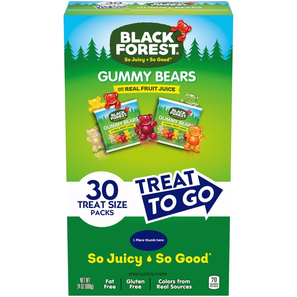 slide 1 of 1, Black Forest Gummy Bears - 30 Pk, 30 ct