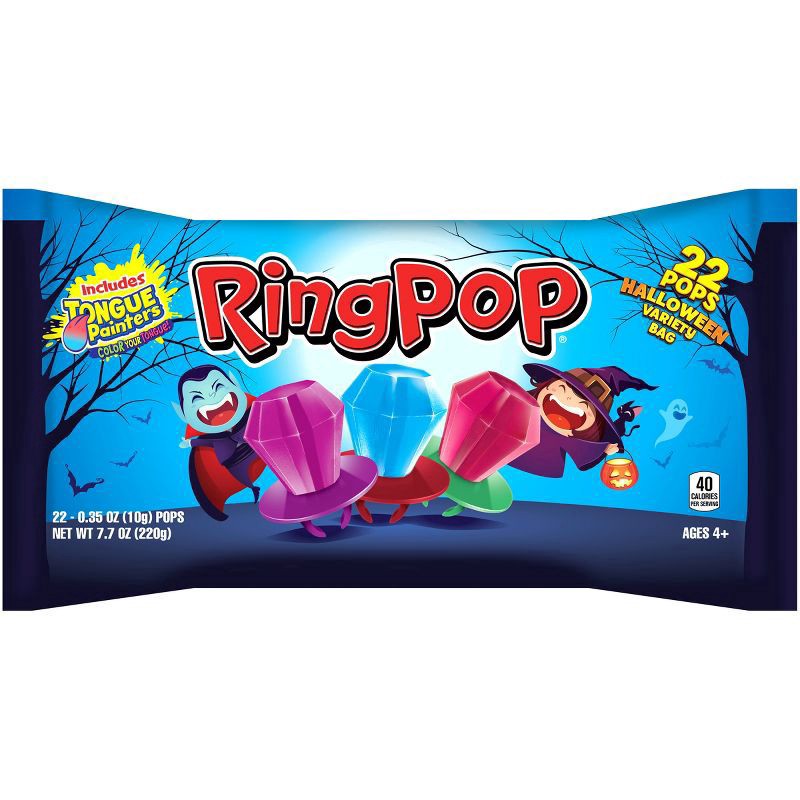 slide 1 of 4, Ring Pop Halloween Lollipops - 7.7oz/22ct, 22 ct; 7.7 oz