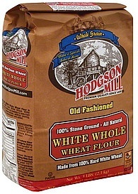 slide 1 of 1, Hodgson Mill Flour, White Whole Wheat, 5 lb