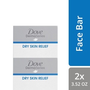 slide 1 of 1, Dove Dove Dermaseries For Dry Skin Fragrance-Free Facial Cleansing Bar, 2 ct; 3.52 oz