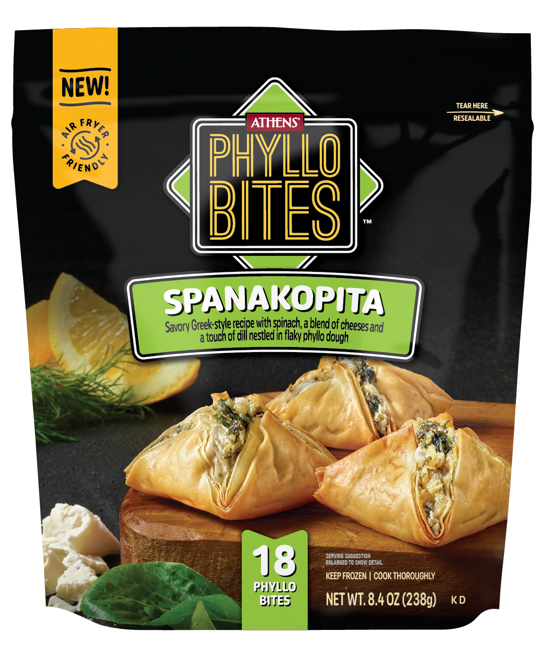 slide 1 of 1, Athens Mini Bites Spanakopita, 8.4 oz