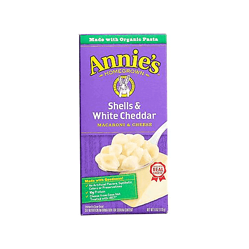 slide 1 of 1, General Mills Annie's Macaroni & Cheese Shells & White Cheddar, 7 oz