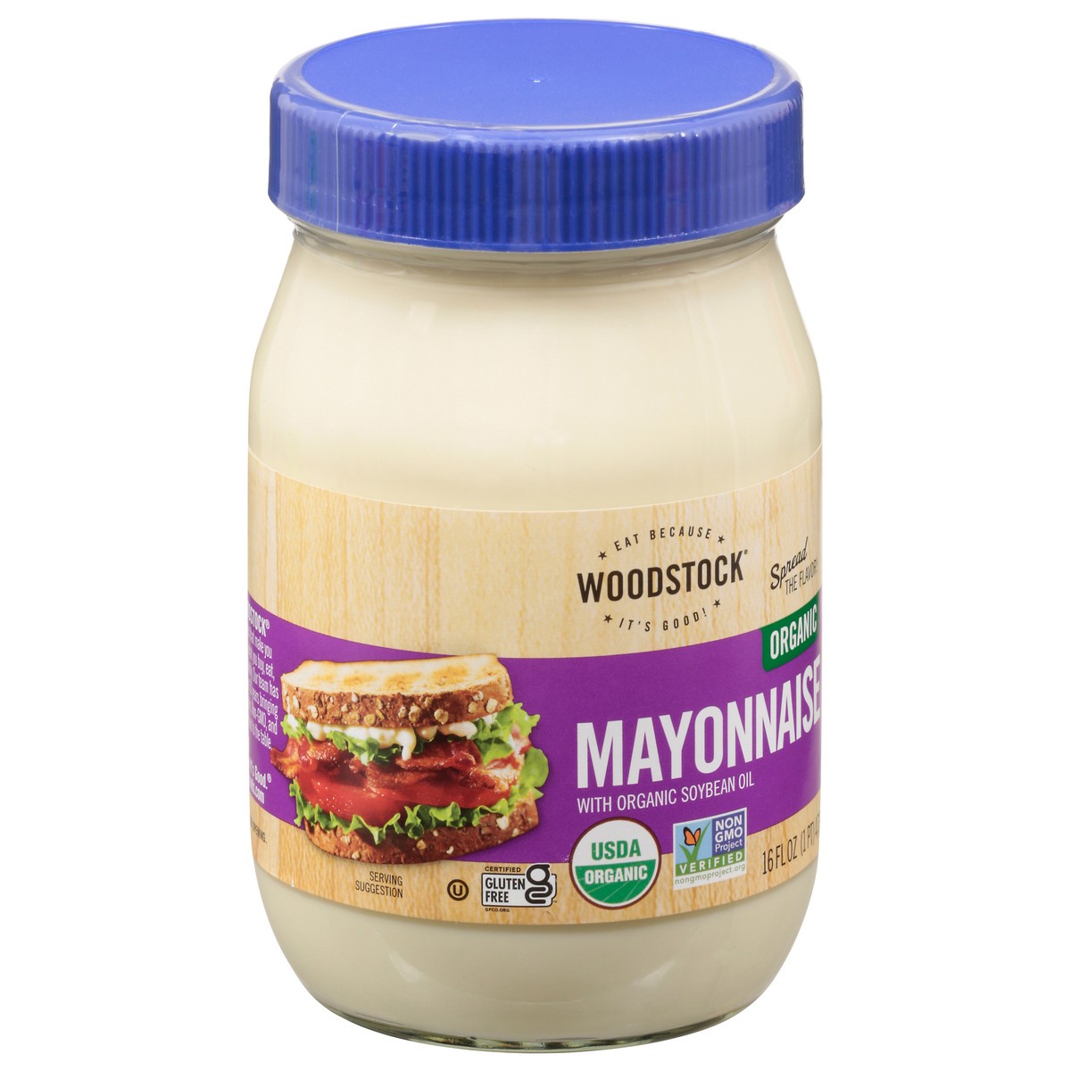 slide 2 of 9, Woodstock Organic Mayonnaise, 16 oz