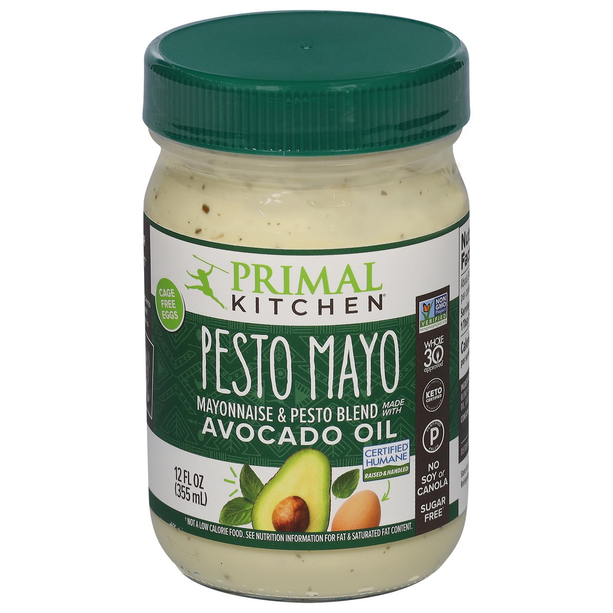 slide 1 of 9, Primal Kitchen Pesto Mayo 12 fl oz, 12 fl oz